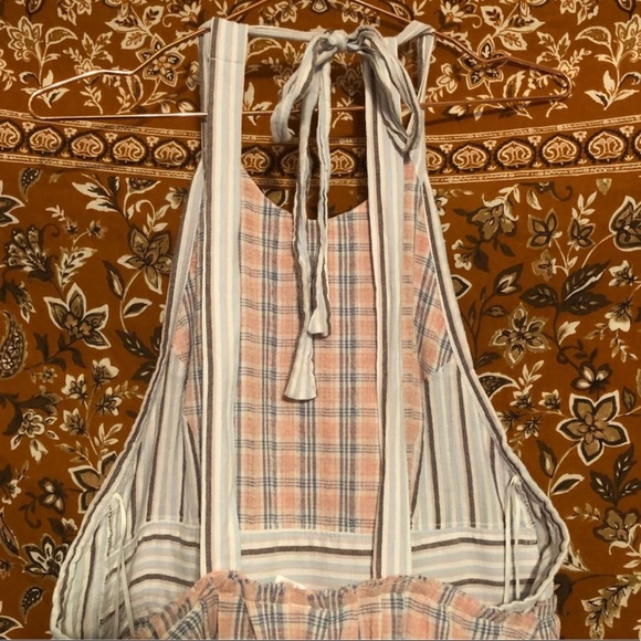 NWOT Free People Color Theory Midi Apron Dress - Picture 7 of 8